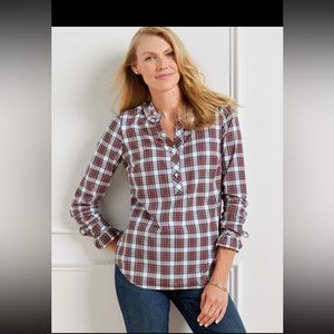 TALBOTS Popover Top blouse Shirt, New Arrival, NWT, New W/ $89.50 Tag